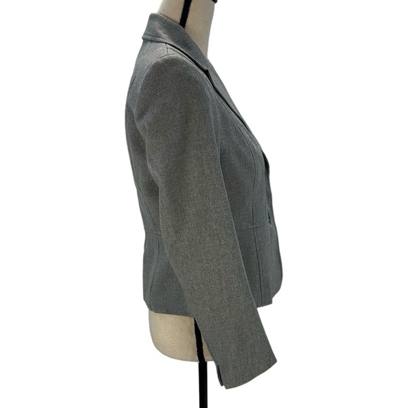 Kasper Long Sleeve 2-Button Blazer Suit Jacket - Grey / Black - size 4P - Picture 2 of 10